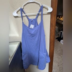 NWT Free People hot shot mini dress violet splendor